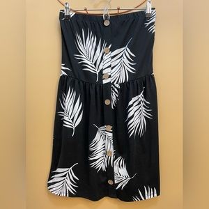 JWLOVESME ALOHA PRINT TUBE MINI DRESS/ BABYDOLL